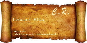 Czeczei Rita névjegykártya